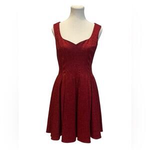 Zac Posen Elegant Red Sleeveless Dress Size:4